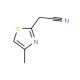 (4-Methyl-thiazol-2-yl)acetonitrile (CAS 19785-39-8) - chemical structure image