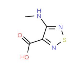 4-Methylamino-[1,2,5]thiadiazole-3-carboxylic acid - chemical structure image