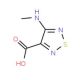 4-Methylamino-[1,2,5]thiadiazole-3-carboxylic acid - chemical structure image