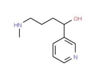 4-(Methylamino)-1-(3-pyridyl)-1-butanol-1,2&prime;,3&prime;,4&prime;,5&prime;,6&prime;-13C6 (CAS 1216991-24-0) - chemical structure image