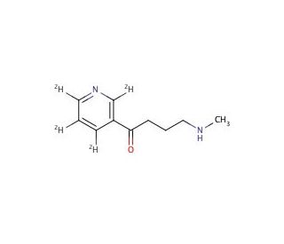 4-(Methylamino)-1-(3-pyridyl-d4)-1-butanone Dihydrochloride (CAS 764661-23-6) - chemical structure image