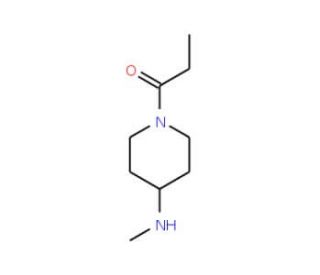 4-Methylamino-1-propionylpiperidine - chemical structure image