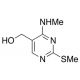 4-(Methylamino)-2-(methylthio)pyrimidine-5-methanol (CAS 17759-30-7) - chemical structure image