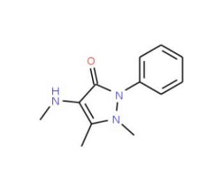 4-Methylamino Antipyrine (CAS 519-98-2) - chemical structure image