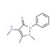 4-Methylamino Antipyrine (CAS 519-98-2) - chemical structure image