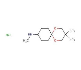4-(Methylamino)cyclohexanone 2,2-dimethyltrimethylene ketal hydrochloride (CAS 158747-10-5) - chemical structure image