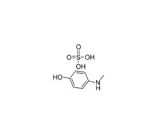 4-(Methylamino)phenol sulfuric acid (1:1) (CAS 51-72-9) - chemical structure image