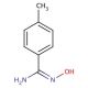 4-Methylbenzamide oxime (CAS 19227-13-5) - chemical structure image