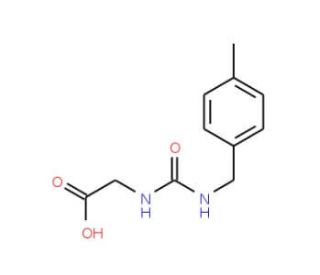 ({[(4-methylbenzyl)amino]carbonyl}amino)acetic acid - chemical structure image