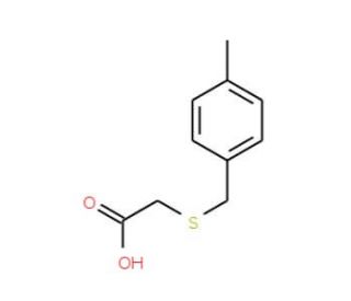 [(4-methylbenzyl)thio]acetic acid (CAS 58511-20-9) - chemical structure image