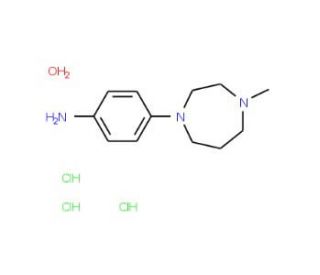 4-Methylhomopiperazine-4-aminobenzene trihydrochloride monohydrate (CAS 913830-33-8) - chemical structure image