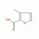 4-Methylisoxazole-5-carboxylic acid (CAS 261350-46-3) - chemical structure image