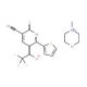 4-methylmorpholin-4-ium 3-cyano-6-thien-2-yl-5-(trifluoroacetyl)pyridine-2-thiolate - chemical structure image