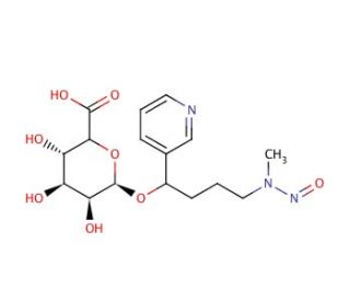 4-(Methylnitrosamino)-1-(3-pyridyl)-1-butanol O-&beta;-D-Glucuronide (CAS 131119-04-5) - chemical structure image
