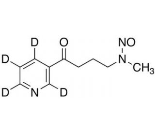 4-(Methylnitrosamino)-1-(3-pyridyl-d4)-1-butanone (CAS 764661-24-7) - chemical structure image