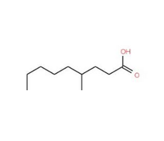 4-Methylnonanoic acid (CAS 45019-28-1) - chemical structure image