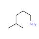 4-methylpentan-1-amine 的分子结构, CAS编号: 5344-20-7 4-methylpentan-1-amine (CAS 5344-20-7) - chemical structure image