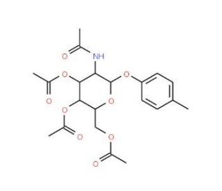 4-Methylphenyl 2-acetamido-3,4,6-tri-O-acetyl-2-deoxy-b-D-glucopyranoside (CAS 38229-73-1) - chemical structure image