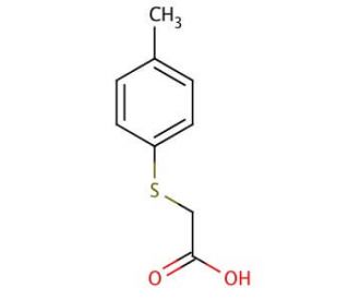 4-Methylphenylthioacetic acid (CAS 3996-29-0) - chemical structure image