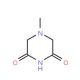 4-methylpiperazine-2,6-dione (CAS 60725-35-1) - chemical structure image