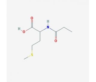 4-(methylsulfanyl)-2-propanamidobutanoic acid (CAS 52811-70-8) - chemical structure image