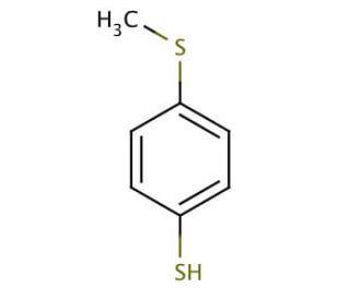 4-(Methylsulfanyl)thiophenol (CAS 1122-97-0) - chemical structure image