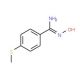 4-Methylsulfanylbenzamide oxime (CAS 500024-30-6) - chemical structure image