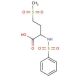 4-(methylsulfonyl)-2-[(phenylsulfonyl)amino]butanoic acid - chemical structure image