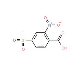 4-(Methylsulfonyl)-2-nitrobenzoic acid (CAS 110964-79-9) - chemical structure image
