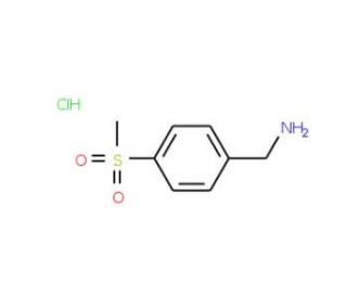 4-(Methylsulfonyl)benzylamine hydrochloride (CAS 98593-51-2) - chemical structure image