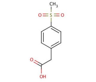 4-(Methylsulfonyl)phenylacetic acid (CAS 90536-66-6) - chemical structure image