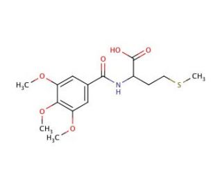 4-(methylthio)-2-[(3,4,5-trimethoxybenzoyl)amino]butanoic acid - chemical structure image