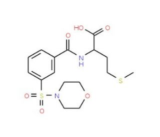 4-(methylthio)-2-{[3-(morpholin-4-ylsulfonyl)benzoyl]amino}butanoic acid - chemical structure image