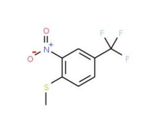 4-Methylthio-3-nitrobenzotrifluoride (CAS 71236-96-9) - chemical structure image