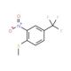 4-Methylthio-3-nitrobenzotrifluoride (CAS 71236-96-9) - chemical structure image