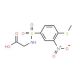 ({[4-(methylthio)-3-nitrophenyl]sulfonyl}amino)acetic acid - chemical structure image
