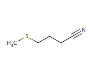 4-(Methylthio)butylnitrile (CAS 59121-24-3) - chemical structure image