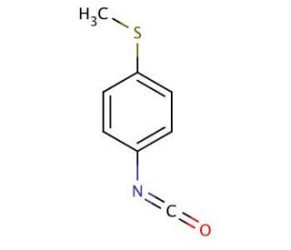 4-(Methylthio)phenyl isocyanate (CAS 1632-84-4) - chemical structure image