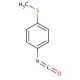 4-(Methylthio)phenyl isocyanate (CAS 1632-84-4) - chemical structure image