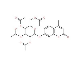 4-Methylumbelliferyl 2,3,4,6-tetra-O-acetyl-&alpha;-D-mannopyranoside (CAS 28541-71-1) - chemical structure image
