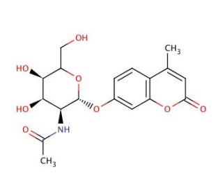 4-Methylumbelliferyl 2-Acetamido-2-deoxy-&alpha;-D-galactopyranoside (CAS 124223-99-0) - chemical structure image