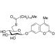 4-Methylumbelliferyl 6-thio-palmitate-β-D-glucopyranoside (CAS 229644-17-1) - chemical structure image