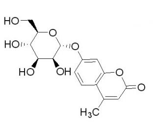 4-Methylumbelliferyl &alpha;-D-mannopyranoside (CAS 28541-83-5) - chemical structure image