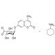 4-Methylumbelliferyl α-L-Idopyranosiduronic Acid, Cyclohexylammonium Salt (CAS 66895-33-8) - chemical structure image