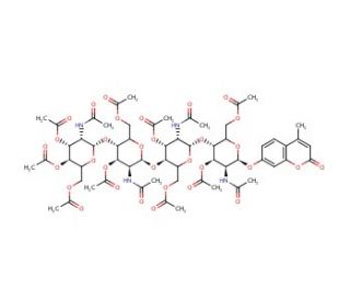 4-Methylumbelliferyl &beta;-Chitotetraose Tridecaacetate - chemical structure image