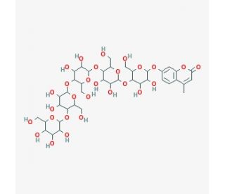 4-Methylumbelliferyl &beta;-D-Cellopentoside (CAS 84325-20-2) - chemical structure image