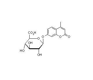 4-Methylumbelliferyl &beta;-D-glucuronide (CAS 6160-80-1) - chemical structure image 