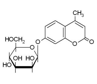 4-Methylumbelliferyl &beta;-D-mannopyranoside (CAS 67909-30-2) - chemical structure image