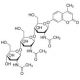 4-Methylumbelliferyl β-D-N,N′,N′′-triacetylchitotrioside (CAS 53643-13-3) - chemical structure image