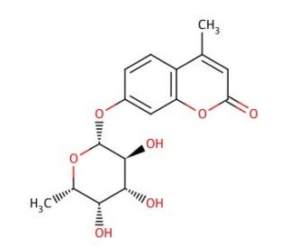 4-Methylumbelliferyl &beta;-L-fucoside (CAS 72601-82-2) - chemical structure image